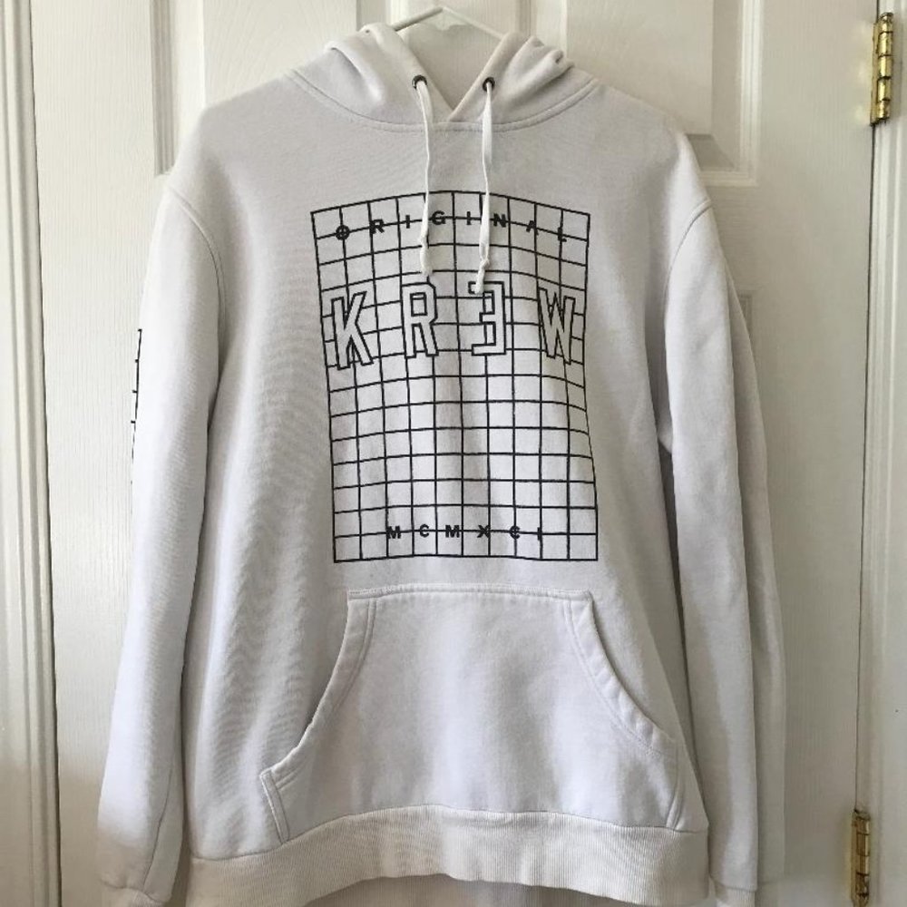 KREW Original White Hoodie Men's Large